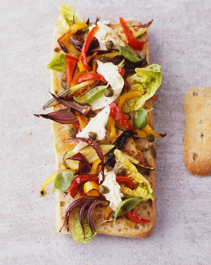 Grilled vegetable sandwich