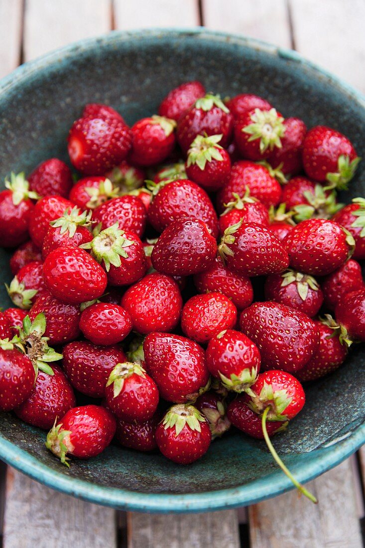 Erdbeeren in einer Schüssel