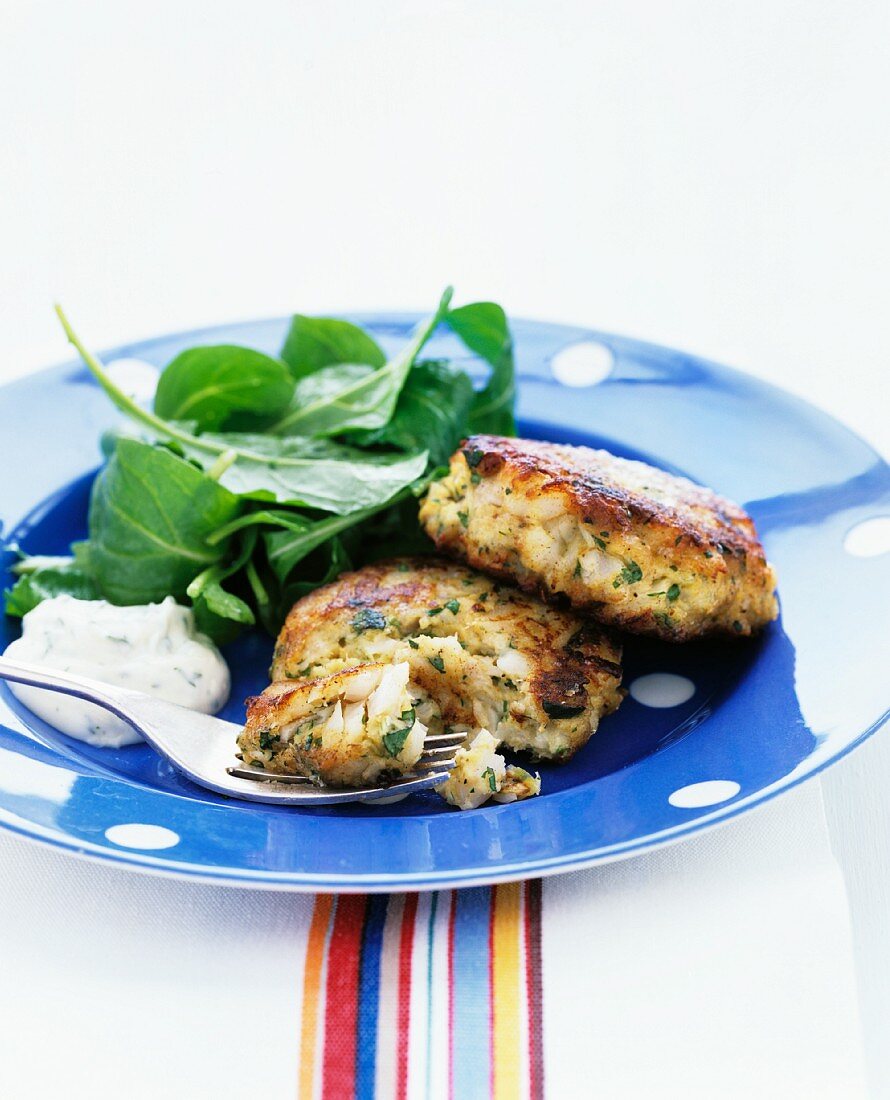 Lemon-parsley fish cakes