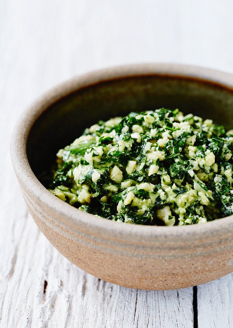 Petersilienpesto mit Cashewkernen