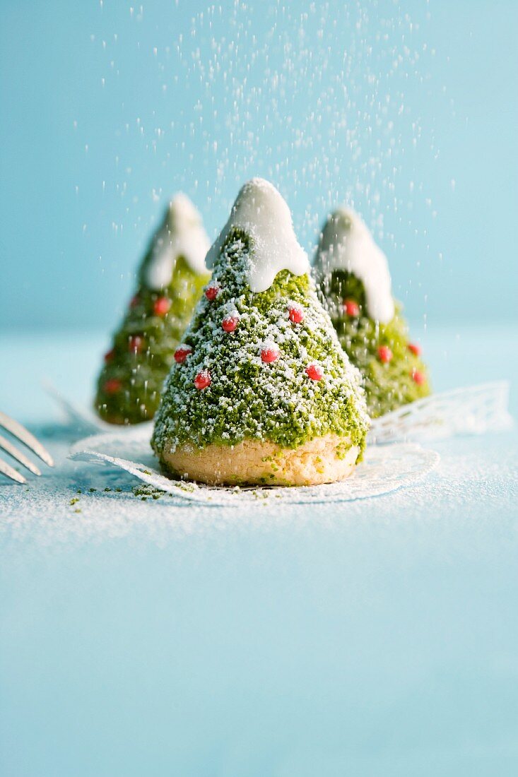 Sweet Christmas tree cakes