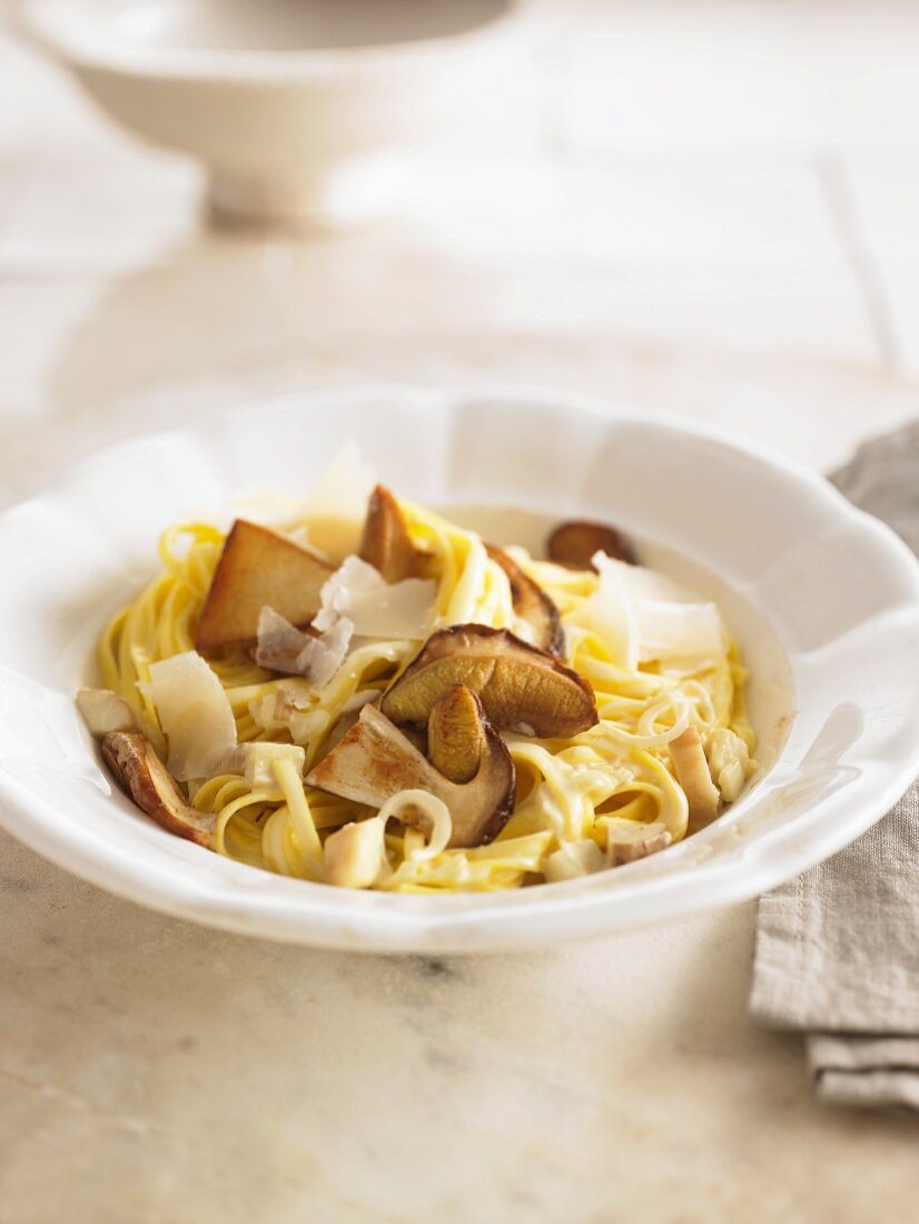 Fettuccine mit Steinpilzsauce