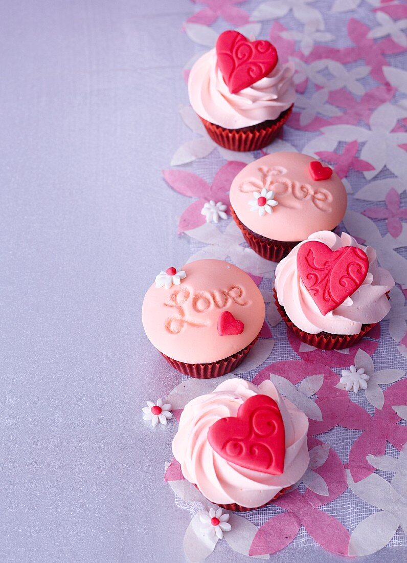 Cupcakes zum Valentinstag