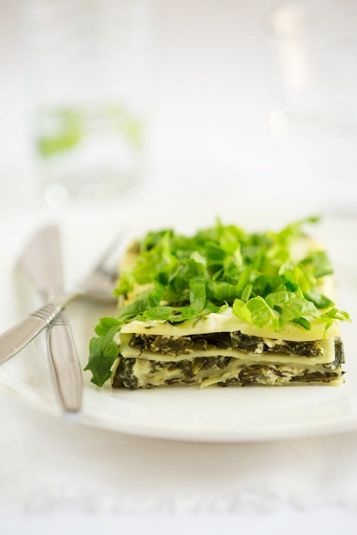 Spinach lasagne