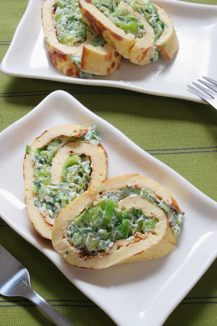 Omelette di spinaci e ricotta (Omelett mit Spinat & Ricotta)
