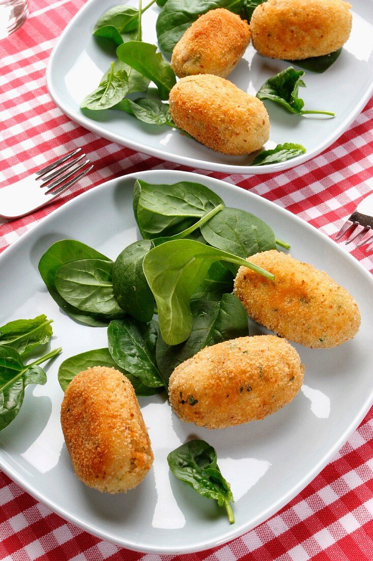 Croquette of Cannellini beans, Italy