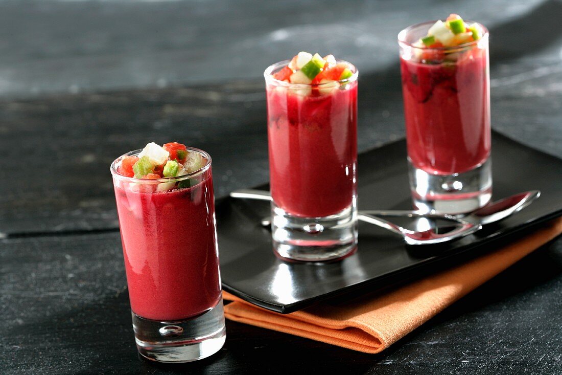 Gazpacho with beetroot