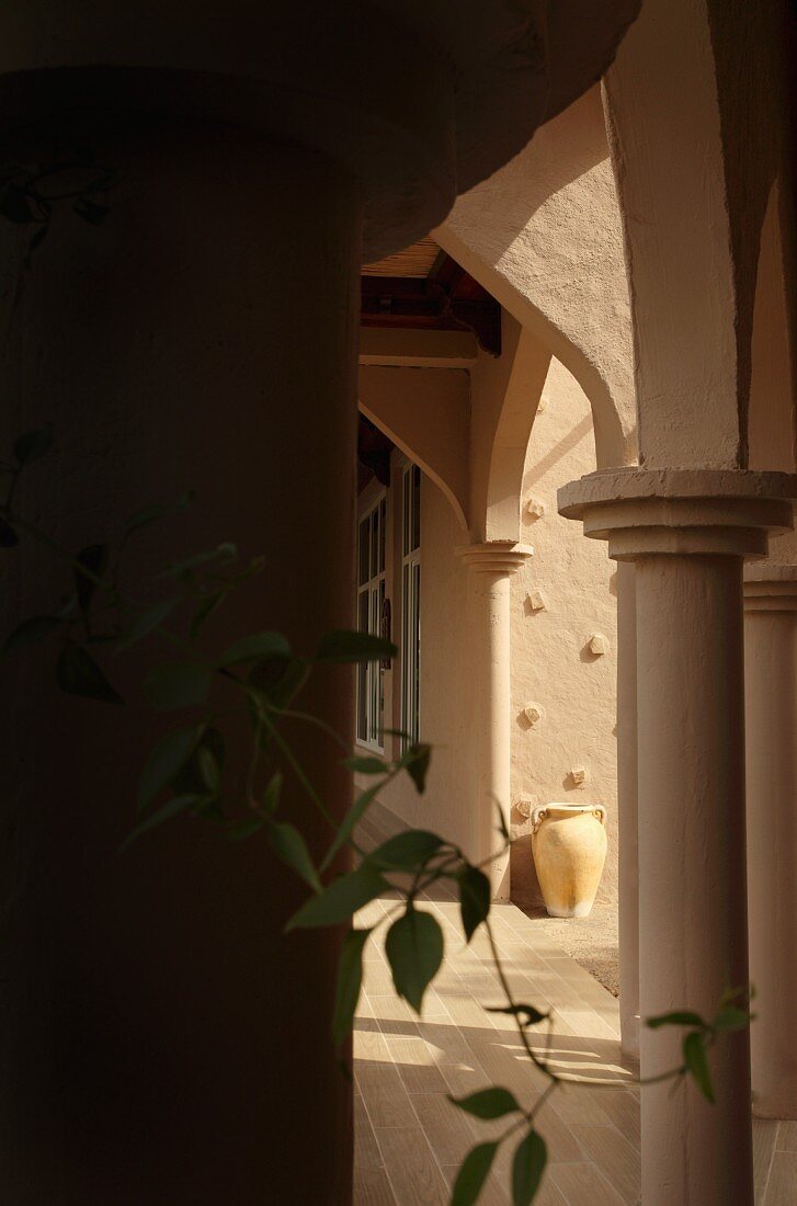 Entrance of a library in Oman