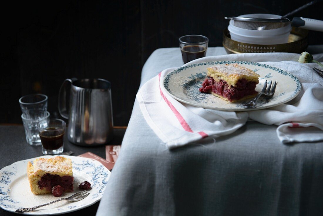 Sour cherry cake from Hungary