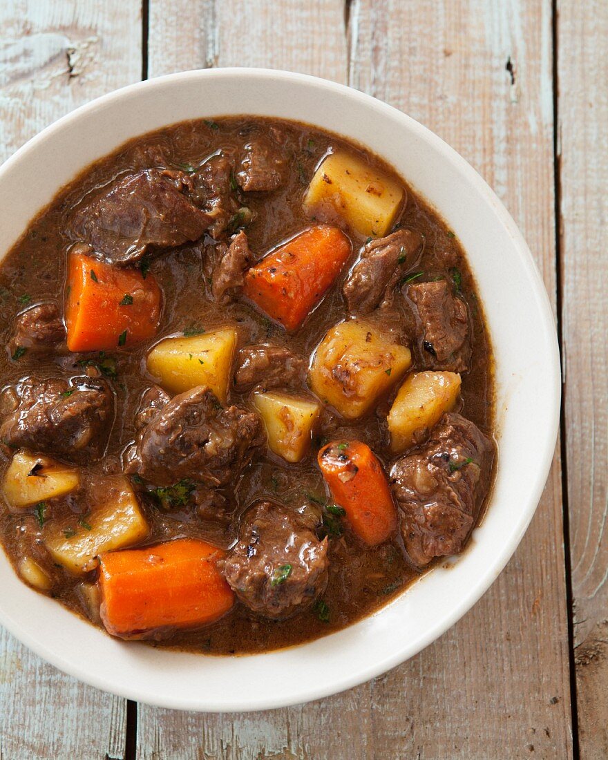 A Large Bowl of Guinness Beef Stew