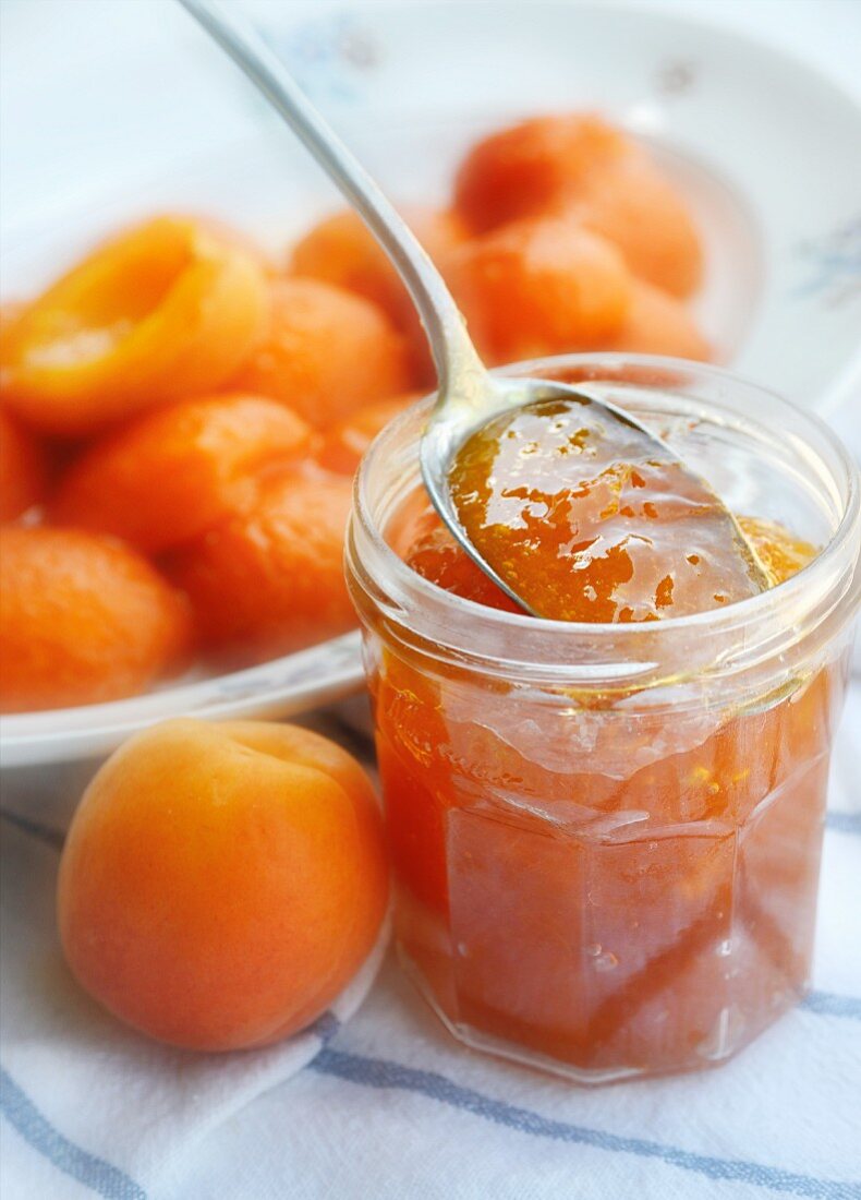 Apricot jam with chilli