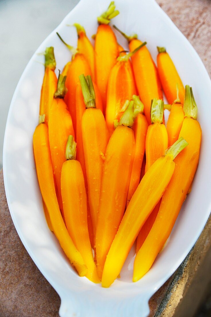 Gedämpfte Karotten