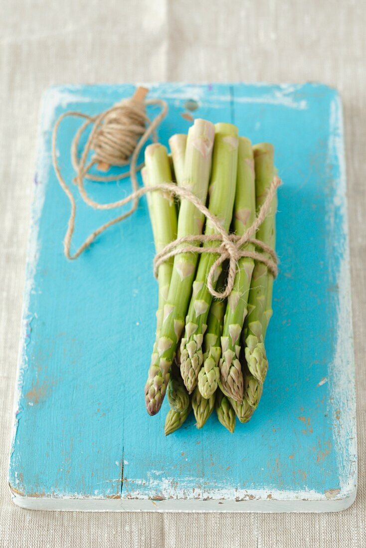 Bundle of Asparagus Tied with Twine