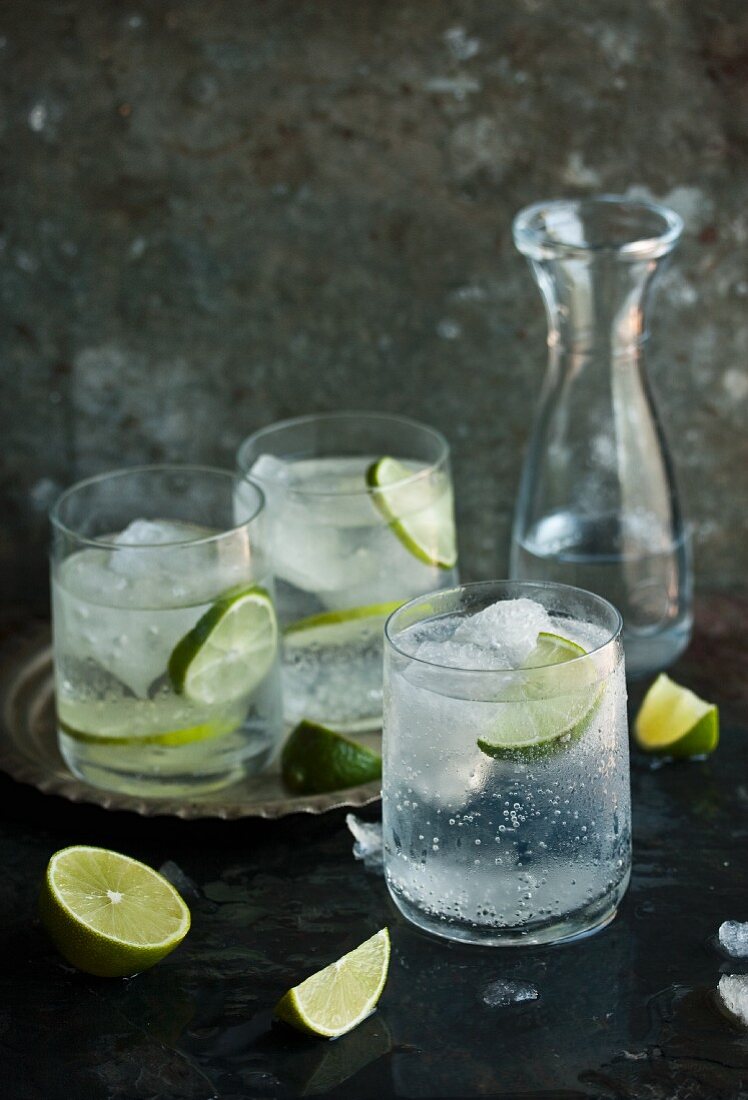 Gin Tonic mit Limetten