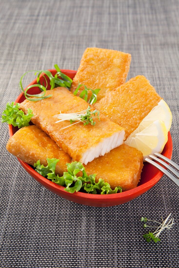 Gebackene Fischfilets