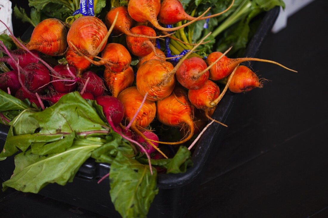 Organic Red and Yellow Beets