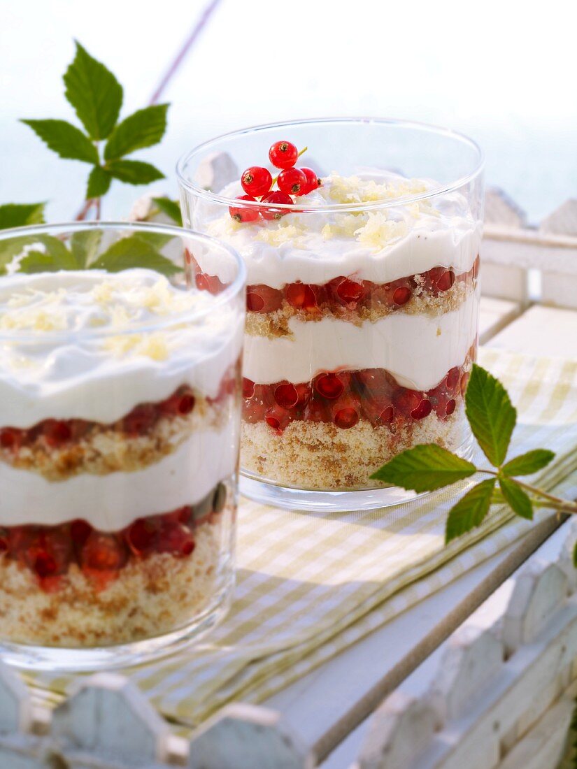 Redcurrant trifle