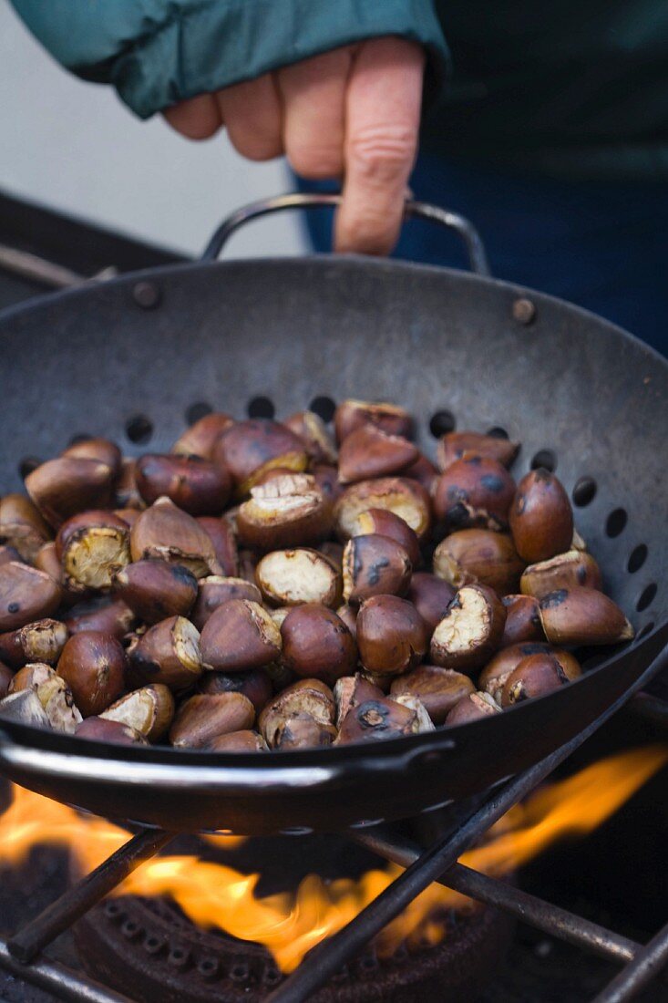 Chestnuts Roasting Over an Open Flame