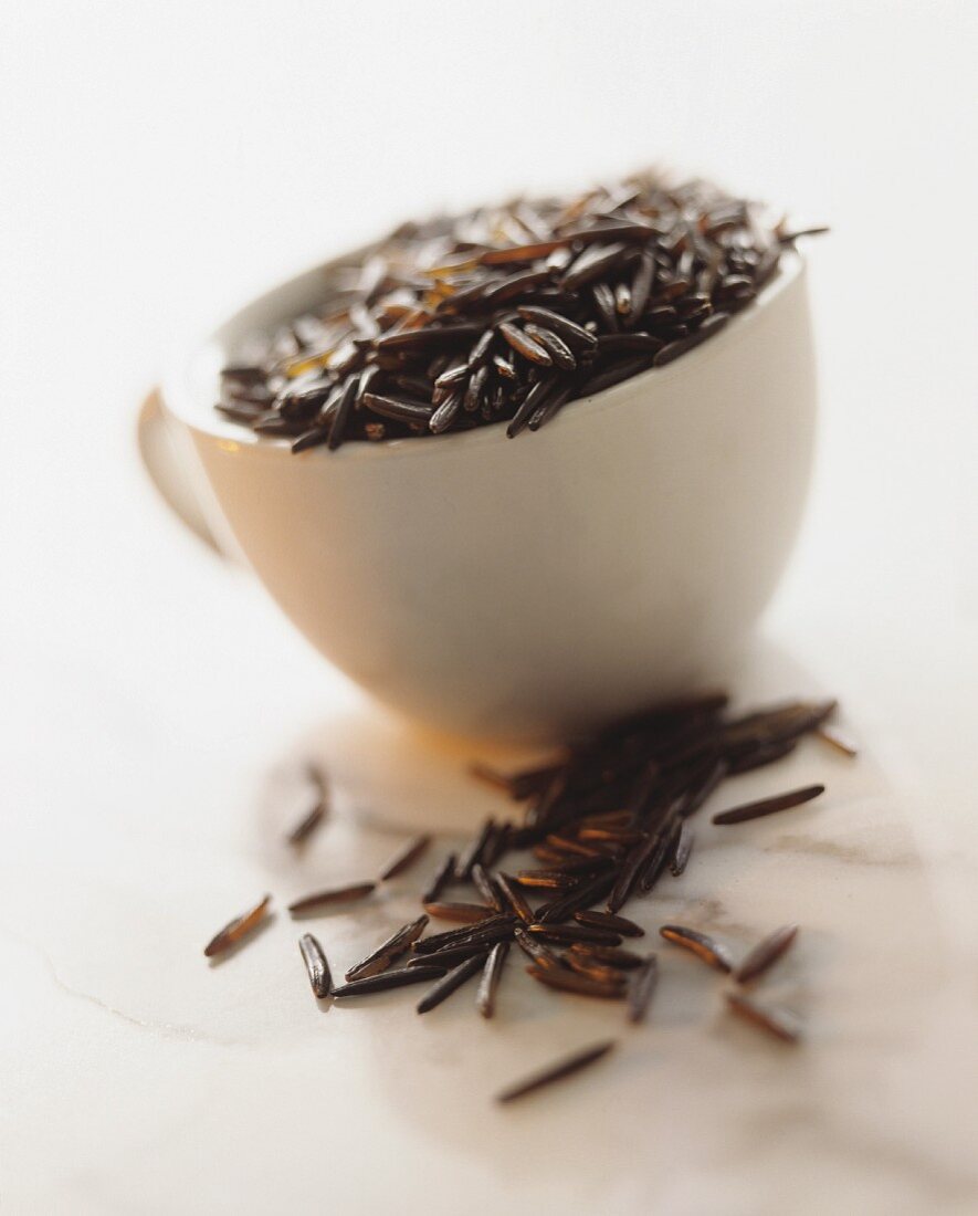 A cup of wild rice