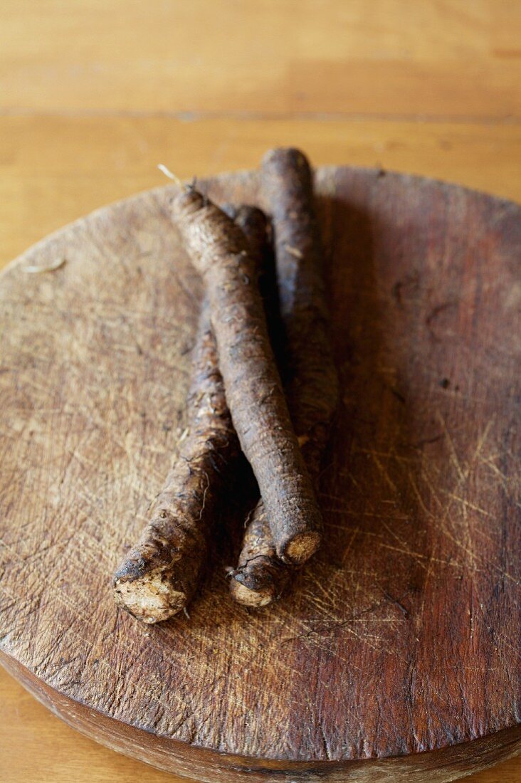 Three pieces of Burdock Root