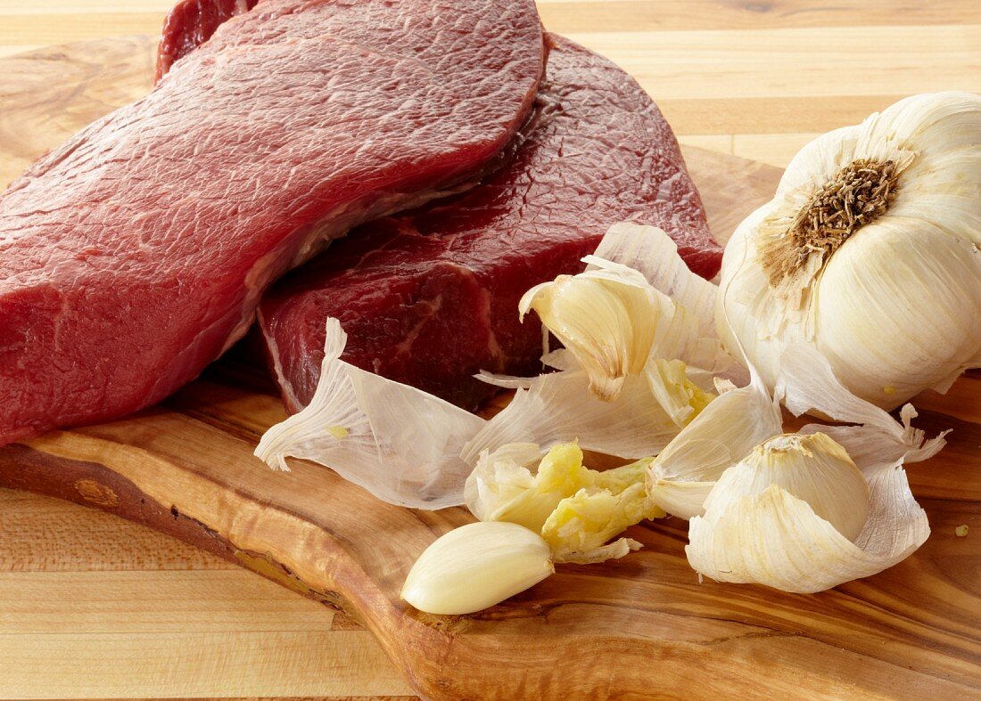 Raw Beef and Garlic