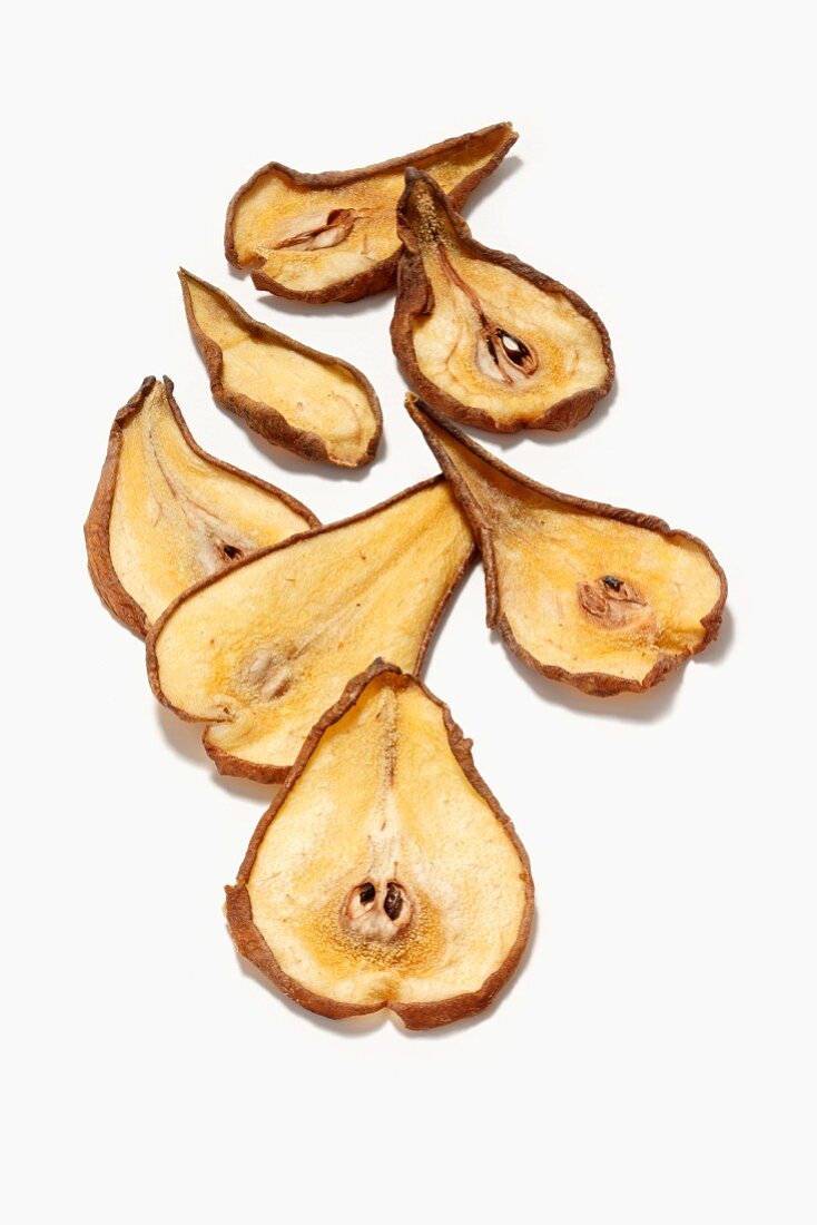 Dried pear slices