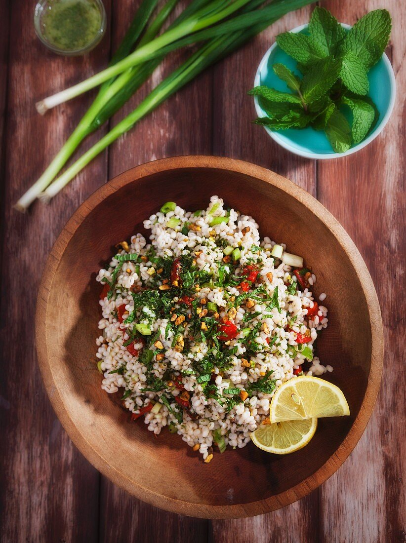Tabbouleh with fresh mint