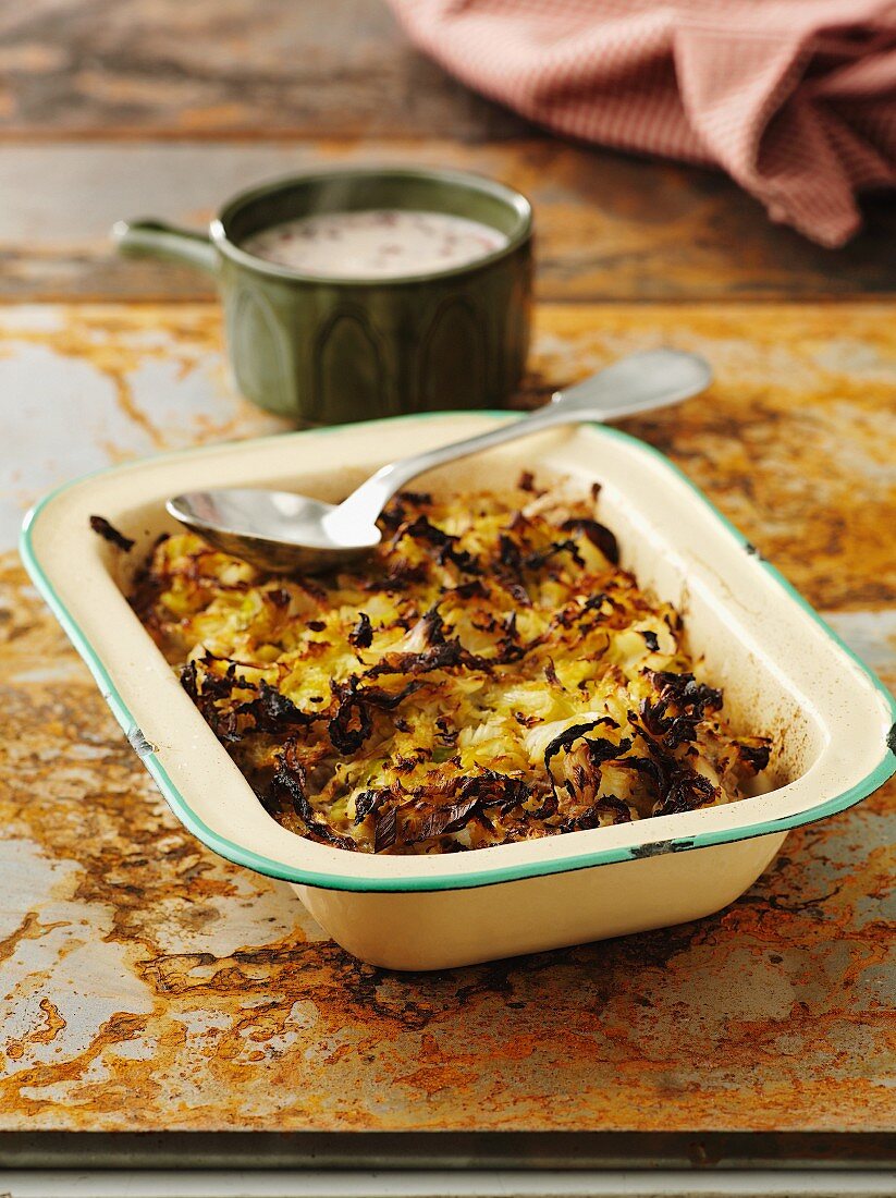 Cabbage bake in an oven-proof dish