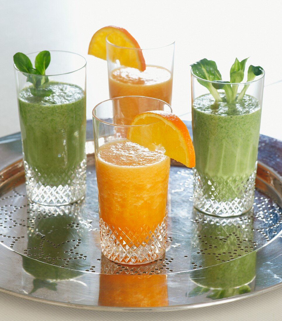 Exotic and green smoothies