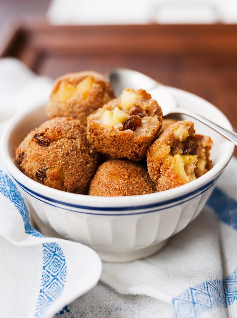 Apple dumplings in a bowl