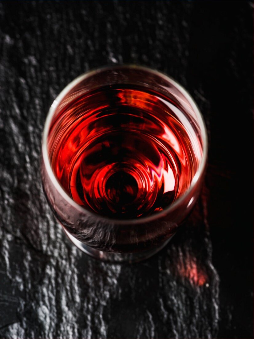 Ein Glas Rotwein