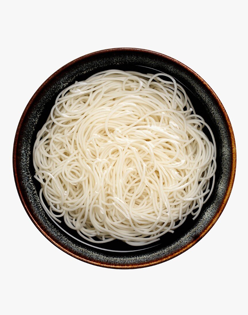Bowl of Japanese Somen Noodles