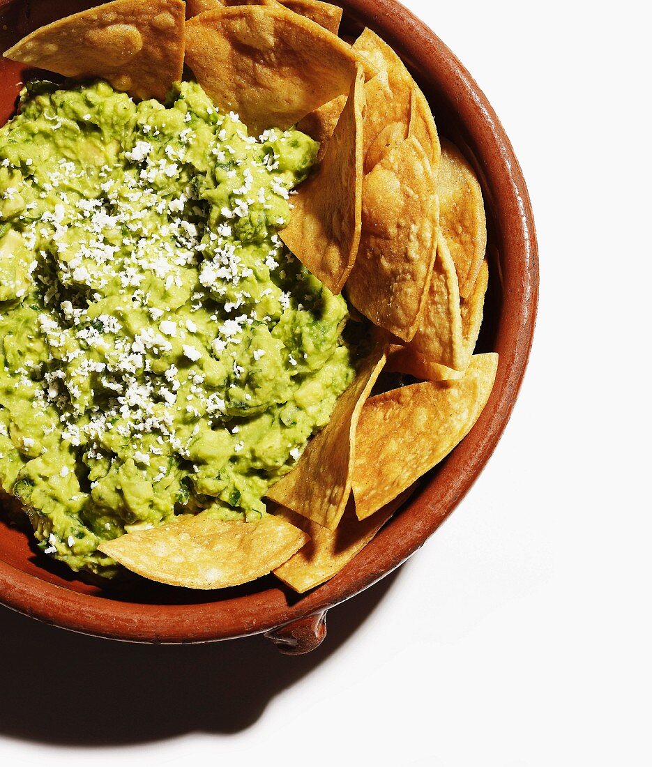 Guacamole mit Tortillachips