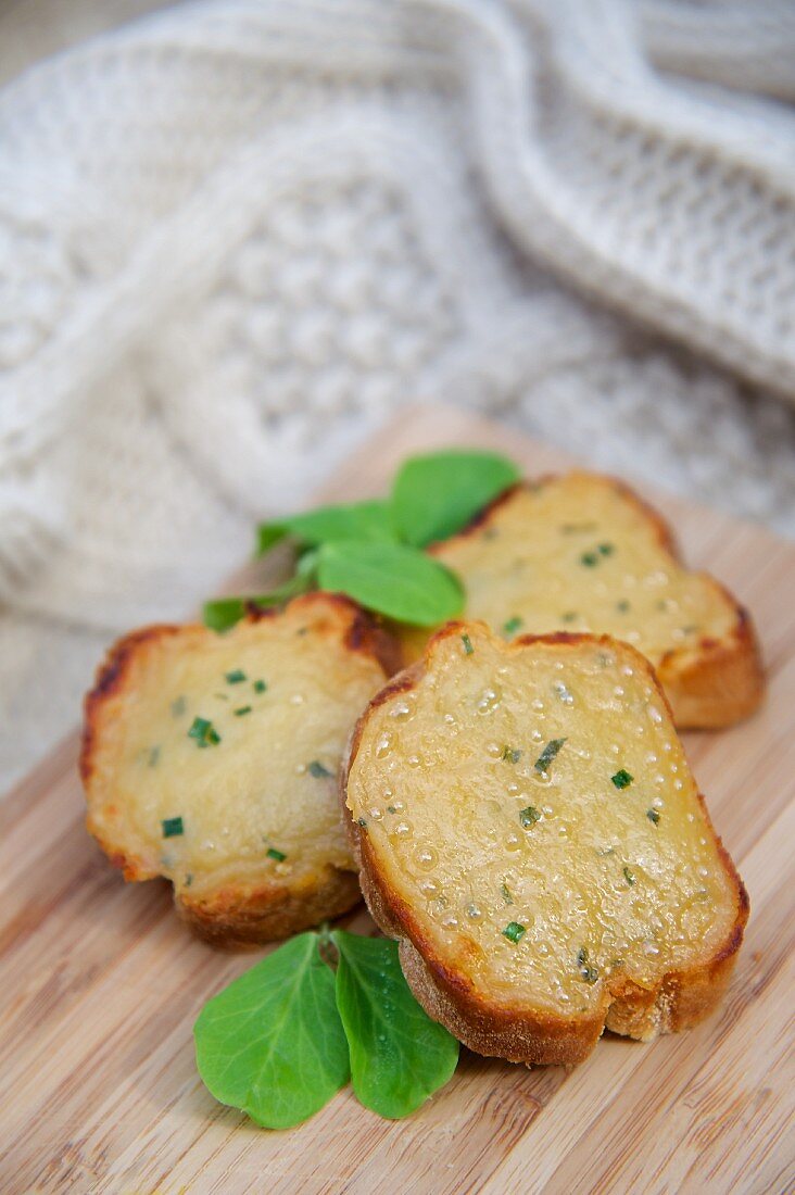 Mini-Welsh Rarebits mit Kräutern