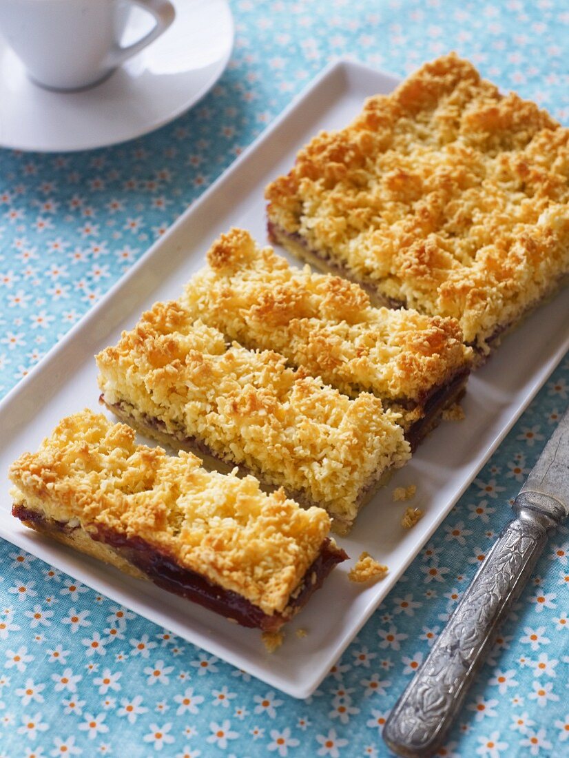 Gypsy Tart, made with condensed milk and muscovado sugar (England)