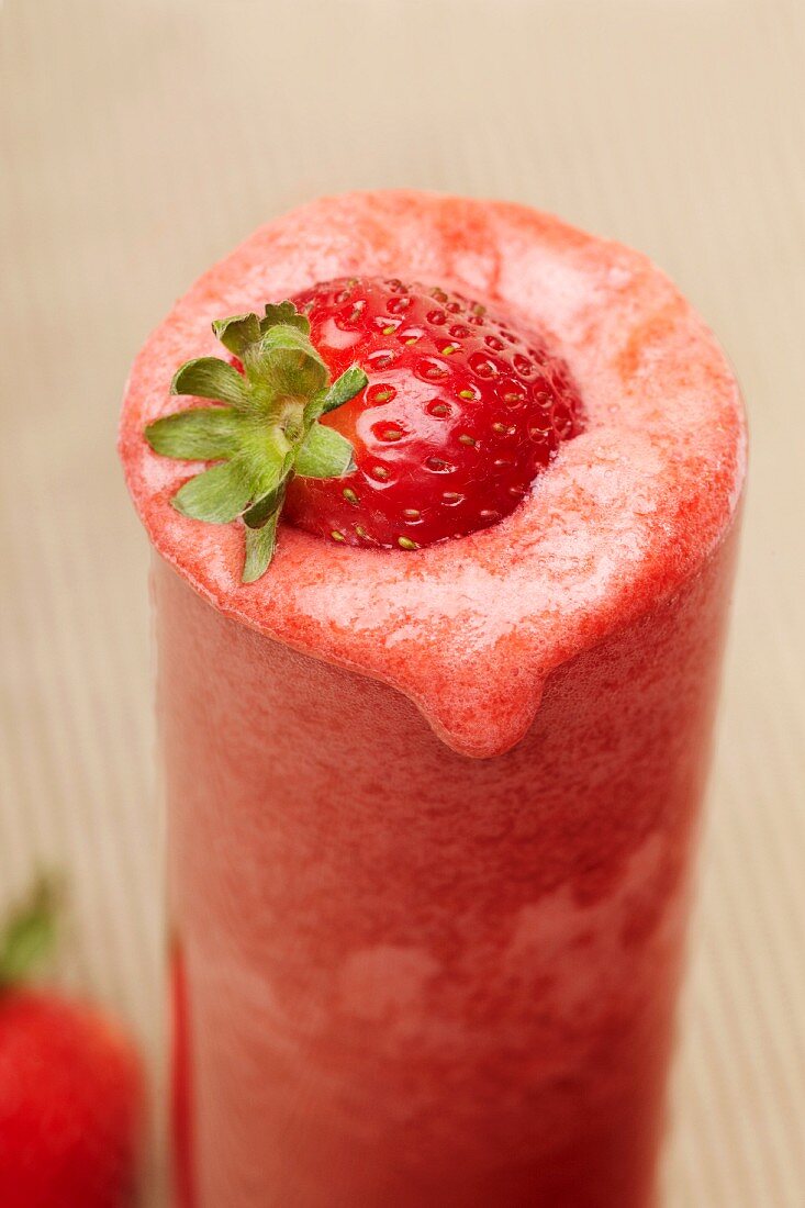 A Fresh Strawberry Smoothie