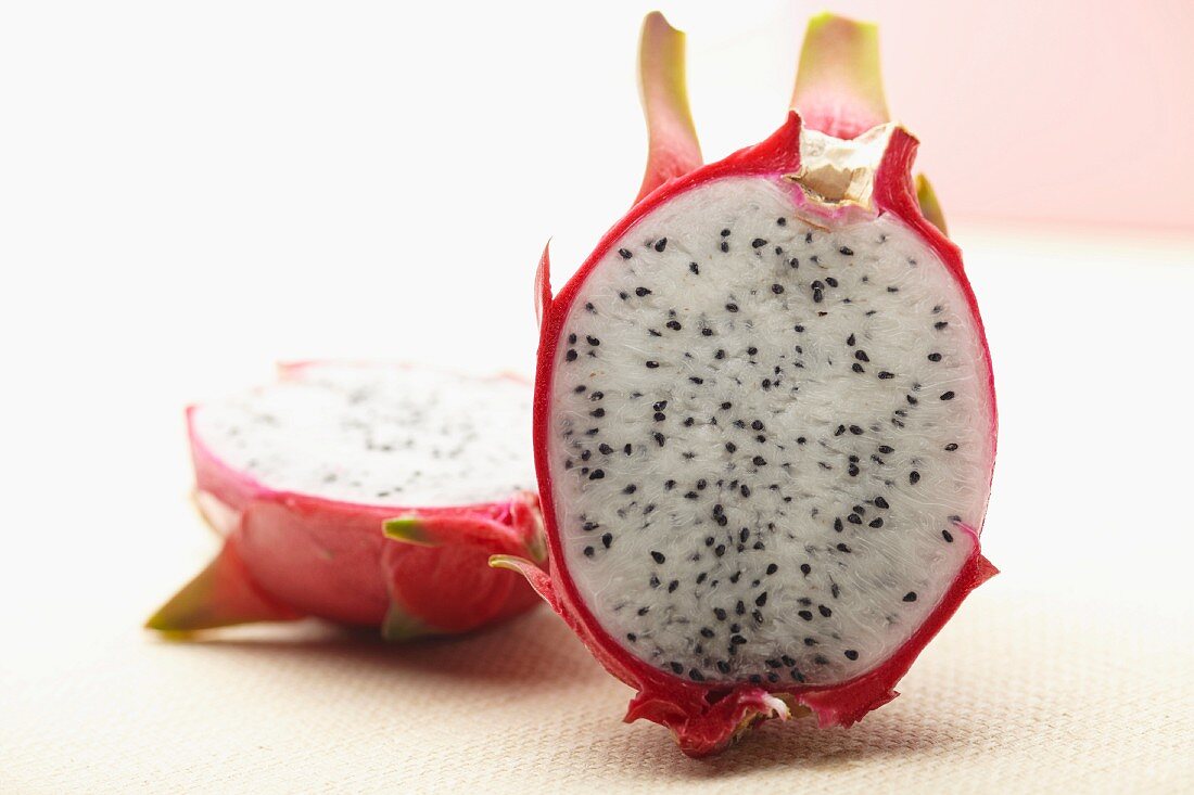 A Dragon Fruit Cut in Half