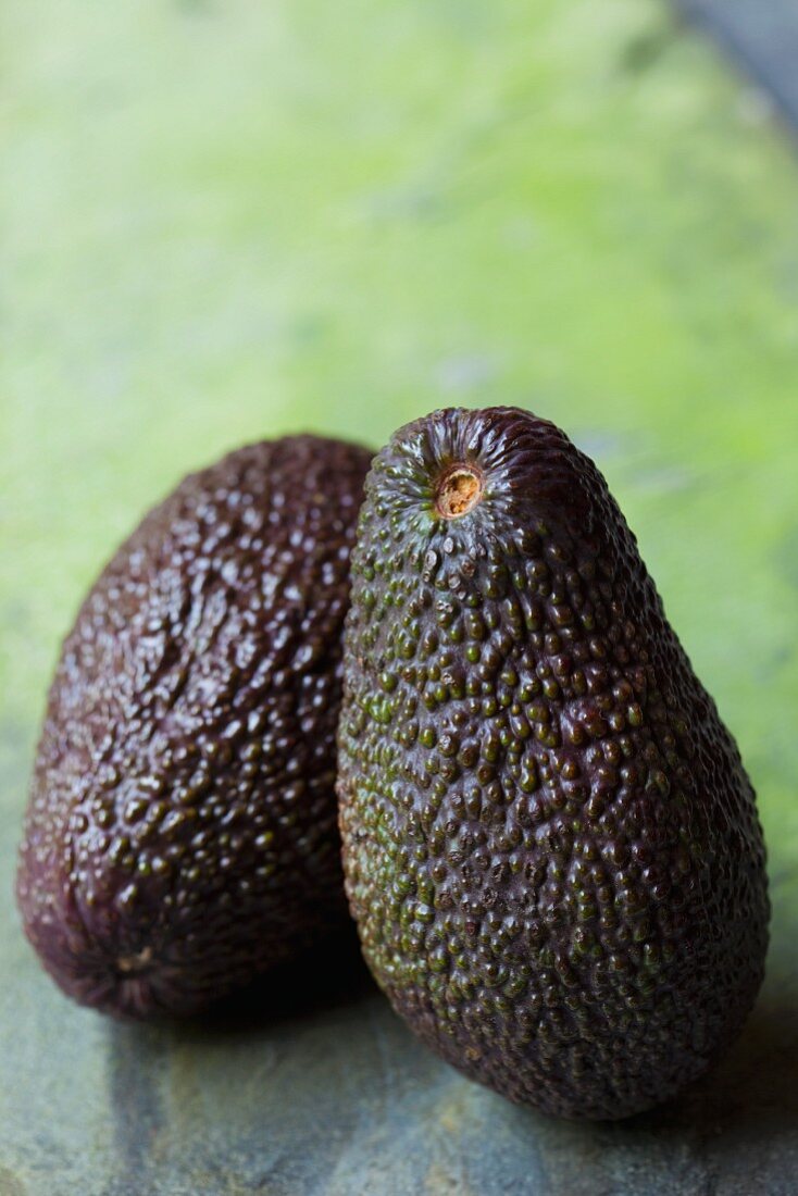 Two avocados