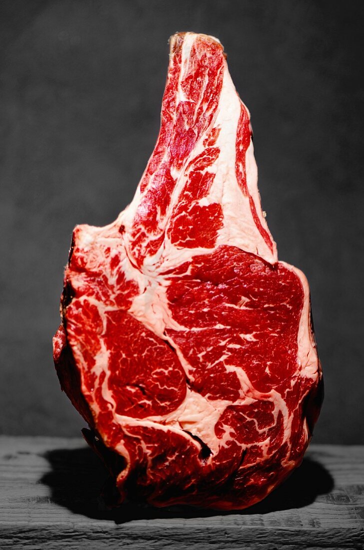 A rib of Charolais beef