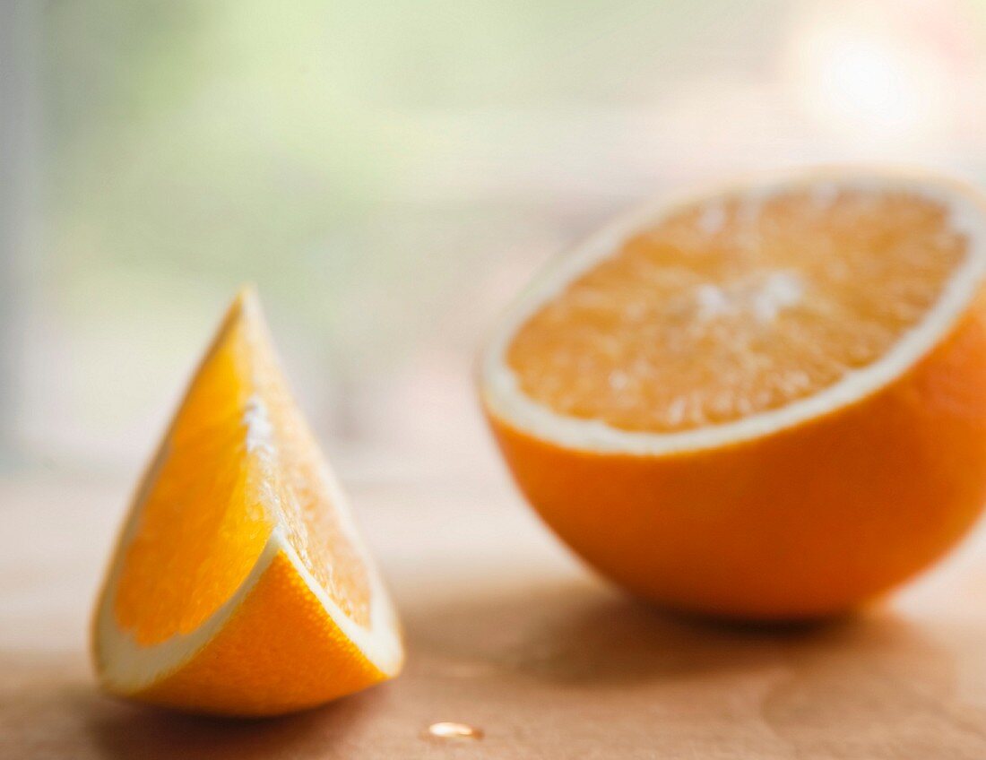 Orange Half and Orange Slice