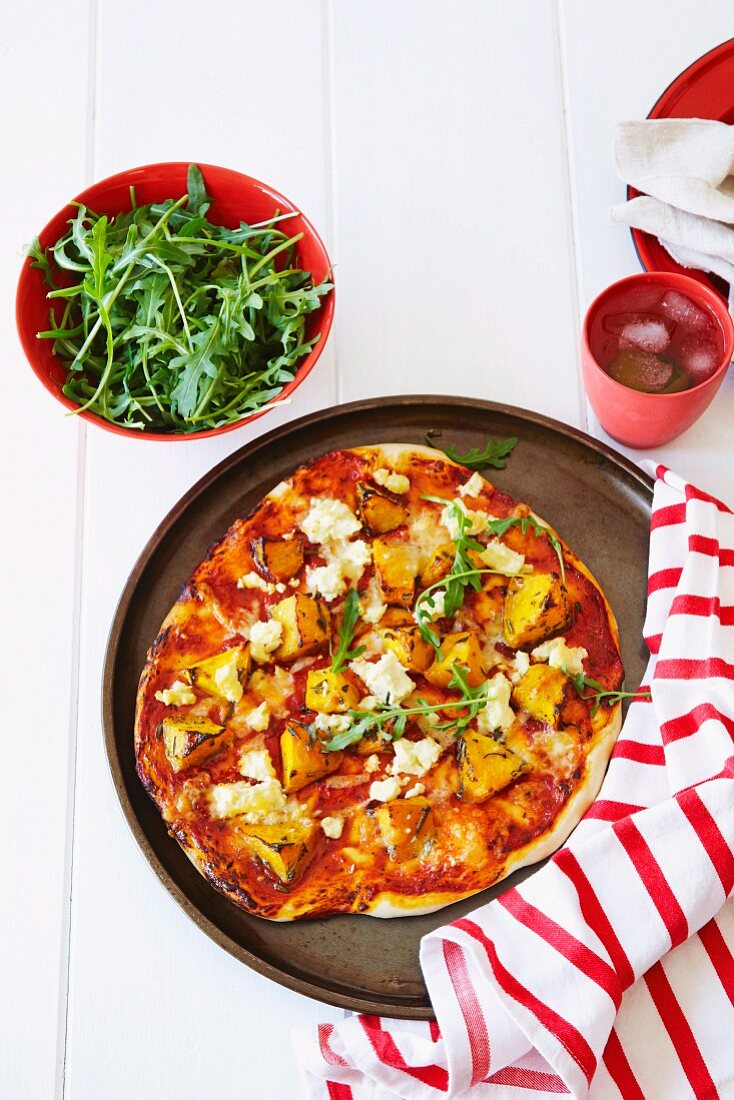 Roasted pumpkin and feta