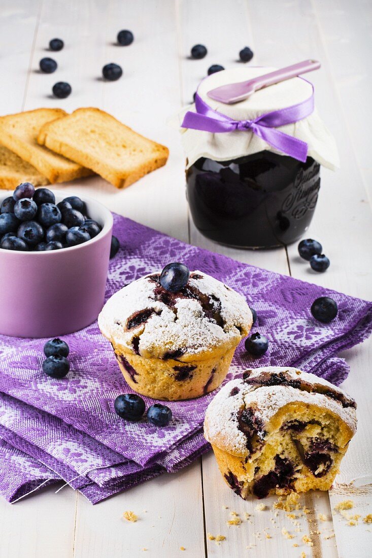 Blueberry muffins