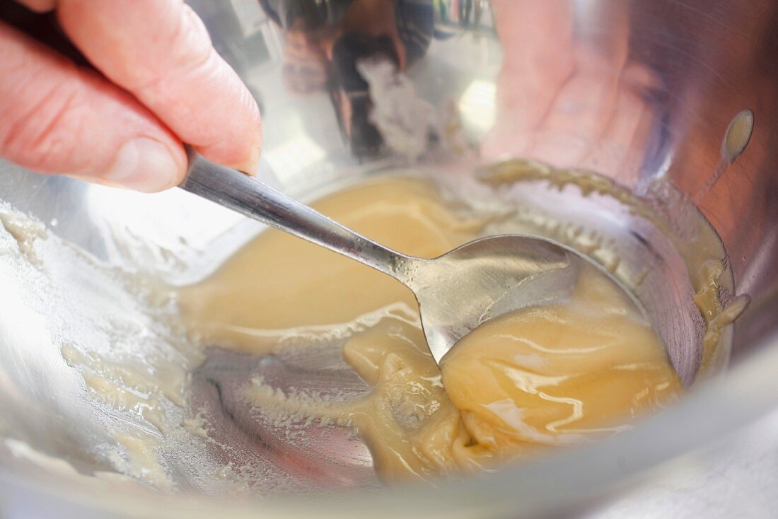 preparation for the desert, Czech pancakes