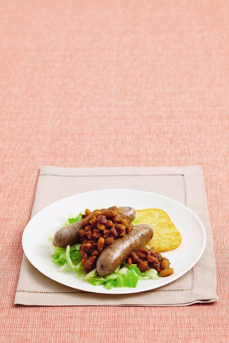 Boston Beans with sausages