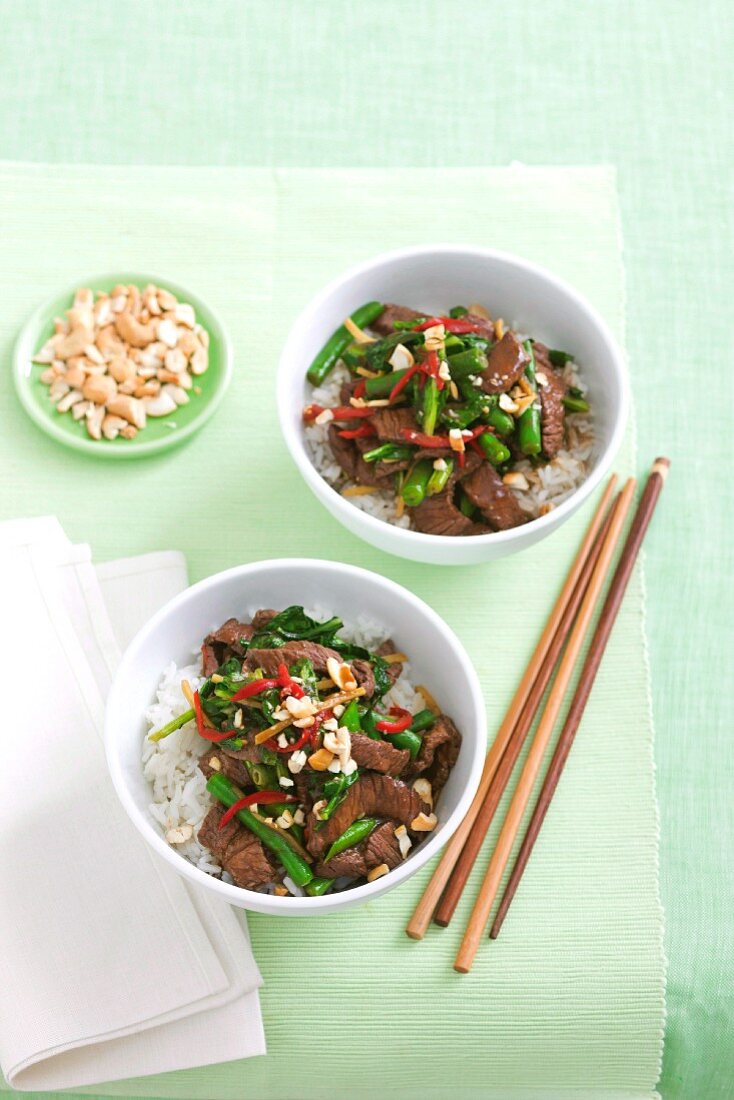 Beef and black bean stir-fry