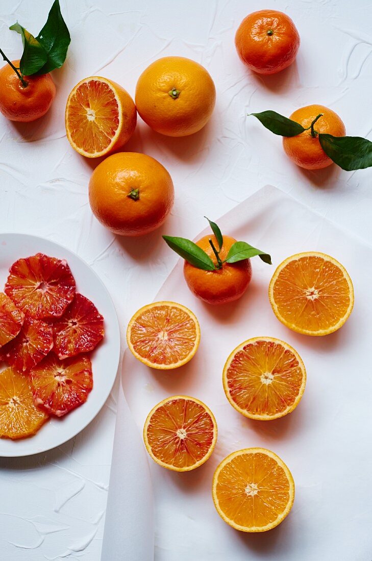 Oranges and clementines