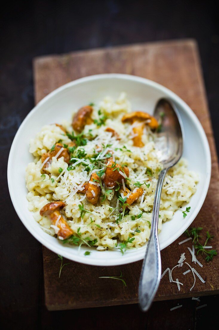 Risotto mit Pfifferlingen