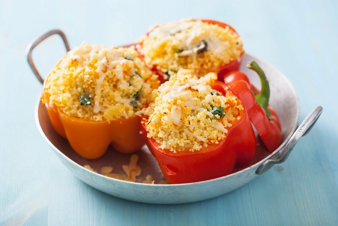 Gefüllte Paprika mit Couscous