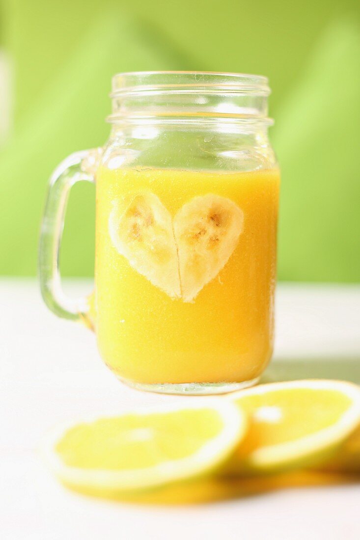 Orange and banana juice