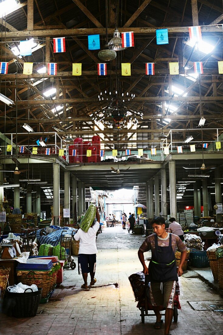 A vegetable market in Bangkok